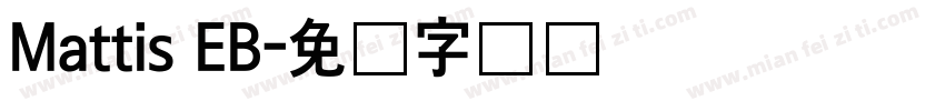 Mattis EB字体转换